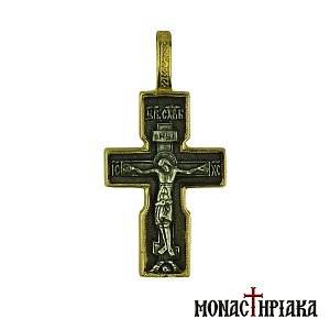 Σταυρός Ασημένιος με τον Ιησού και Διάκοσμο