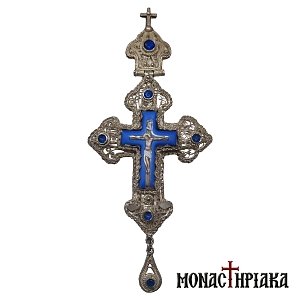 Handmade Silver Cross with Enamel