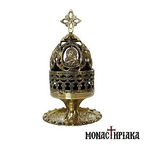 Brass Standing Vigil Lamp