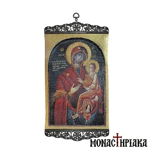 Embroidery with Theotokos
