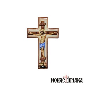 Enamel with Jesus Christ Crucified