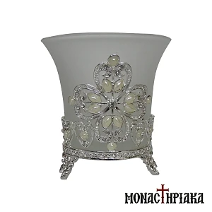 Standing Vigil Lamp with Decoration
