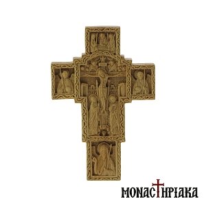 Multi-personal Cross with the Crucifix, Holy Trinity, St. John the Baptist, Archangels Michael & Gabriel