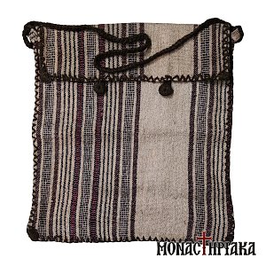 Monk Handwoven Bag with Brown Stripes