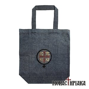 Υφασμάτινη Τσάντα με Κέντημα IC XC NIKA