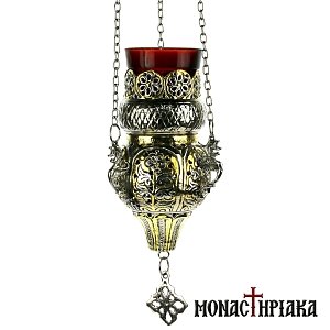 Hanging Vigil Lamp Two Colored