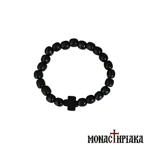 Ξύλινο Κομποσκοίνι με Σταυρό