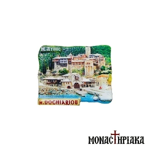 Clay Magnet - Holy Monastery of Dochiariou Mount Athos