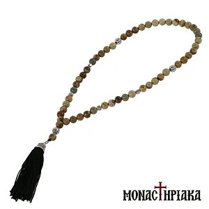 Prayer Rope with 50 Jasper Beads