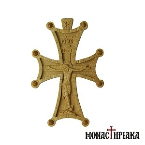 Wood Carved Byzantine Cross