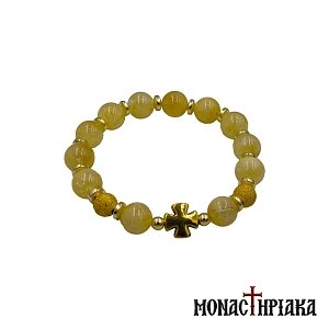 Prayer Rope with Yellow Quartz Beads