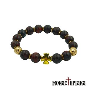 Prayer Rope with Black Jasper Beads