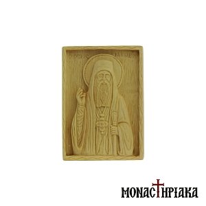 Ξυλόγλυπτη Εικόνα με τον Άγιο Ιάκωβο Τσαλίκη
