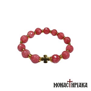 Prayer Rope with Red Agate Beads