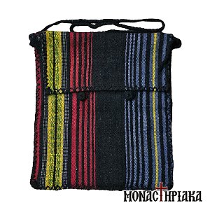 Handwoven Bag with Multicolored Stripes