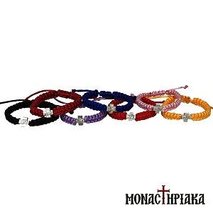Knitted Bracelet with Cross