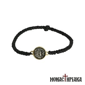 Waxy Prayer Rope for the Wrist with Saint George on Horseback