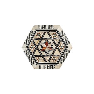 Small Wooden Box with Geometric Designs