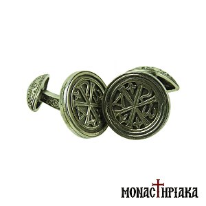 Silver Cufflinks with Christogram