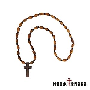 Neck Cross with Olive Seeds