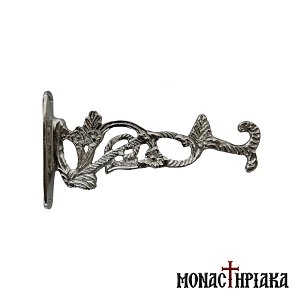 Wall Stand for Vigil Lamp with Engraved Decoration