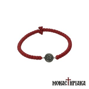 Waxy Prayer Rope for the Wrist with Cross