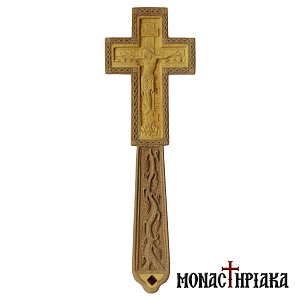 Hand Carved Wooden Blessing Cross