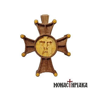 Wooden Byzantine Cross with the Crucified