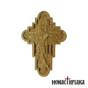 Wood Carved Byzantine Cross