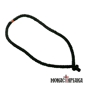 Wool Prayer Rope 100 Knots with Wooden Bead