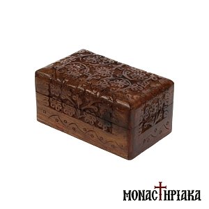 Wooden Box with Rich Engraved Decoration