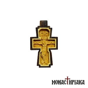 Ξυλόγλυπτος Επιστήθιος Σταυρός με τον Εσταυρωμένο