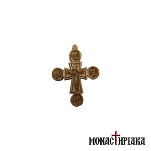 Ξυλόγλυπτος Σταυρός με τον Ιησού και τους Ευαγγελιστές