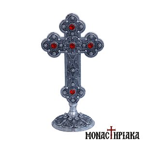 Standing Blessing Cross with Rich Decoration