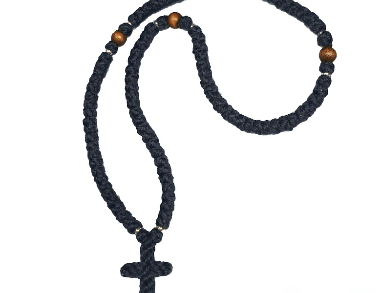 Christian 100-knot Wool Prayer Rope from Mount Athos