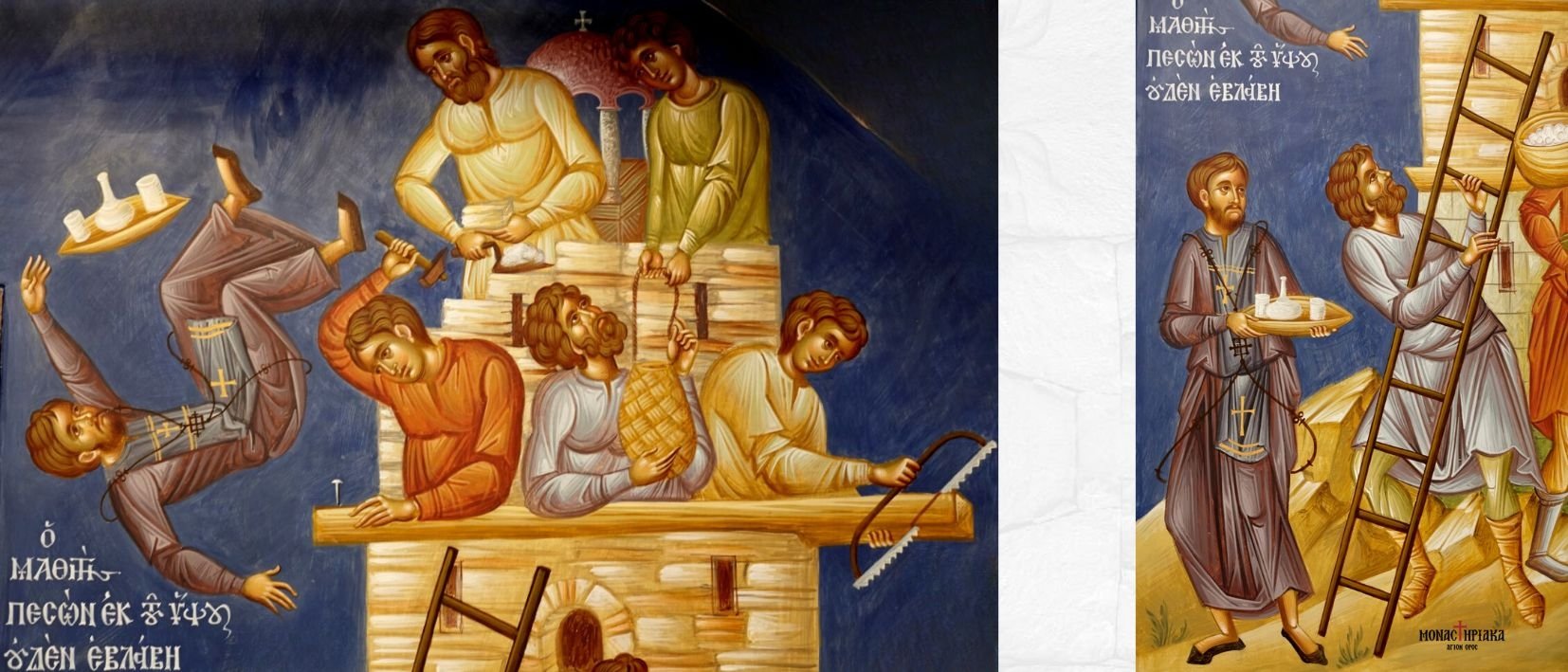 The miracle with the building of Holy Monastery of Simonopetra