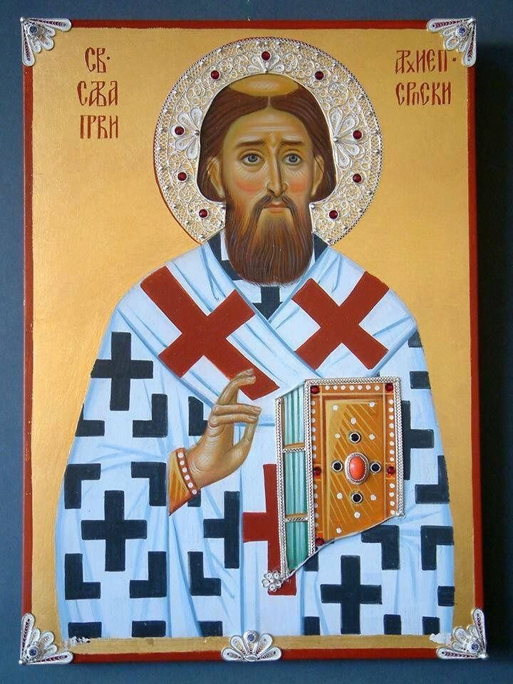 Saint Savvas found of Hilandar Monastery