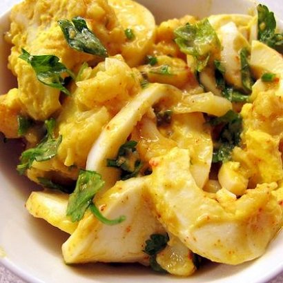 Cauliflower in Oven with Eggs