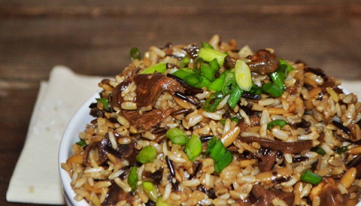 Wild Rice with Mushrooms