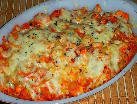 Tuna Ditalini Pasta in Oven