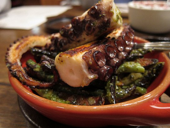 Green Beans with Octopus