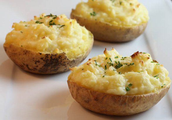 Stuffed Potatoes with Cheese