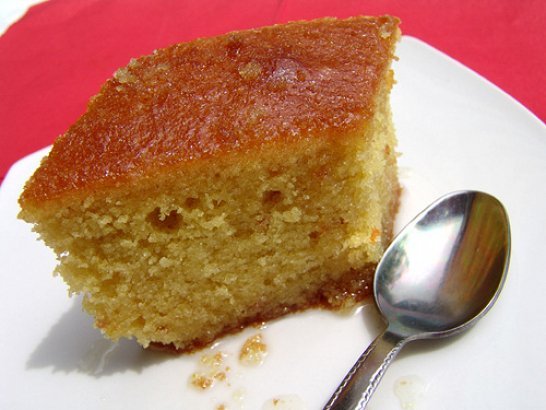 Cake Soated in Syrup (Revani)