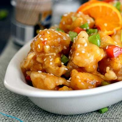 Cauliflower with Apple and Orange Sauce