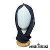 Silk Woman's Headscarf in Black Color