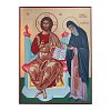 Saint Arsenios the Cappadocian with Jesus Christ Enthroned