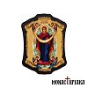 Wooden Magnet with Holy Protection - Holy Skepe of Theotokos