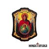 Wooden Magnet with Our Lady of the Sign