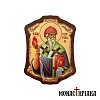Wooden Magnet with Saint Spyridon