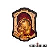Wooden Magnet with Theotokos Glykofilousa